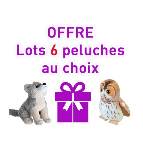 Ensemble de 3 peluches sonores (au choix !)