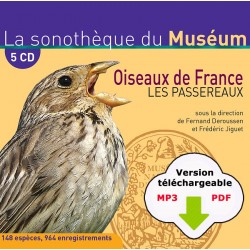 Oiseaux de France, les passereaux (en 5 cd)