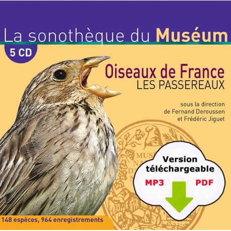 Oiseaux de France, les passereaux (en 5 cd)