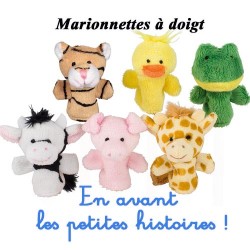 Marionnettes à doigt : Set de 6 Animaux de la Nature - GOKI