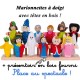 Marionnettes à doigt avec tête en bois : 12 Personnages de contes + présentoir en bois - GOKI